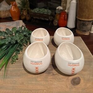 Hug Mug Max Brenner Perfect Hot Cocoa Tea Drink Mug - Set of 4 ‘The Bald Man’
